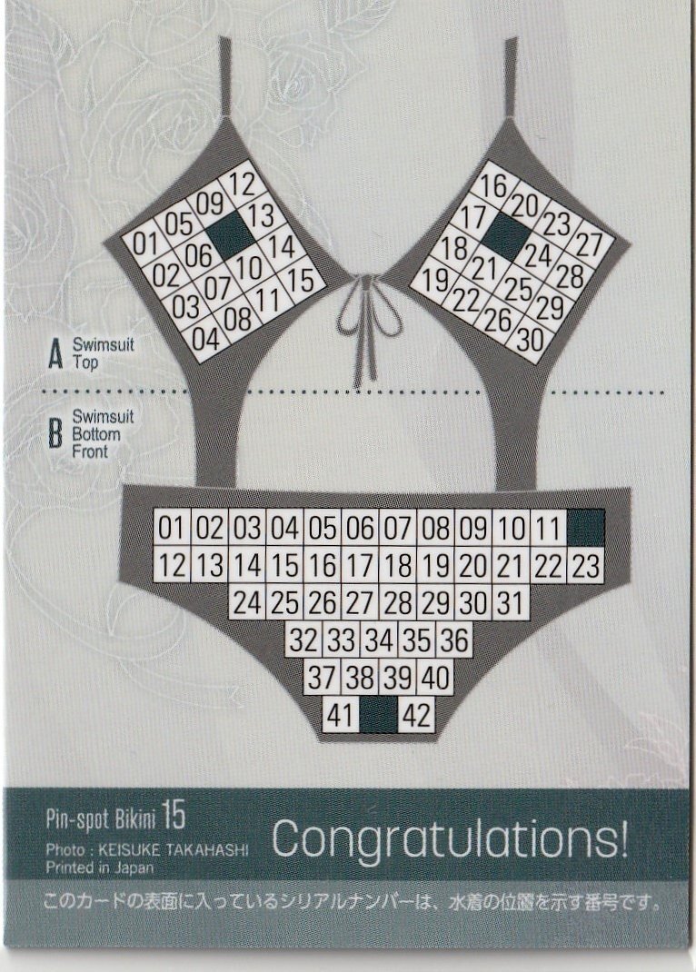 [ сосна сегодня направление ]8/30 булавка spo бикини карта 15( бюстгальтер ) First * коллекционная карточка 