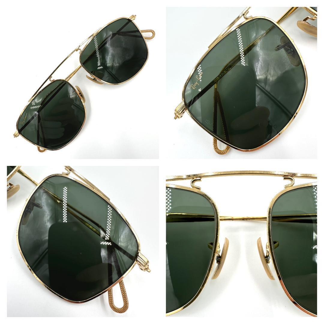 Ray-Ban レイバン サングラス 度なし 砂打ち B&L フルリム ゴールド