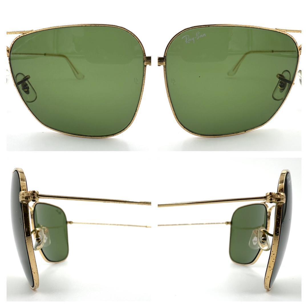 Ray-Ban レイバン サングラス 度なし 砂打ち B&L フルリム ゴールド