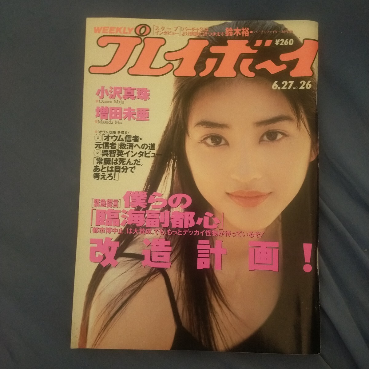 送料無料即決！週刊プレイボーイ1995年6月27日号小沢真珠宮澤寿梨増田未亜呉智英鈴木裕
