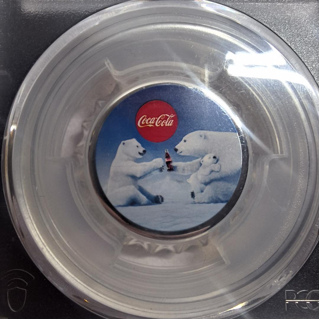 2023年 コカ・コーラ 銀貨 ポーラーベア PCGS PR70 ファースト