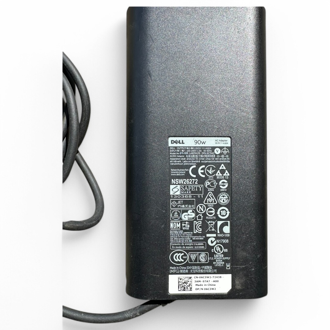 【純正品】DELL 90W ACアダプター 19.5V 4.62A LA90PM130 HA90PM130 DA90PM130 FA90PM130 充電器 電源アダプター ノートPC対応 送料無料