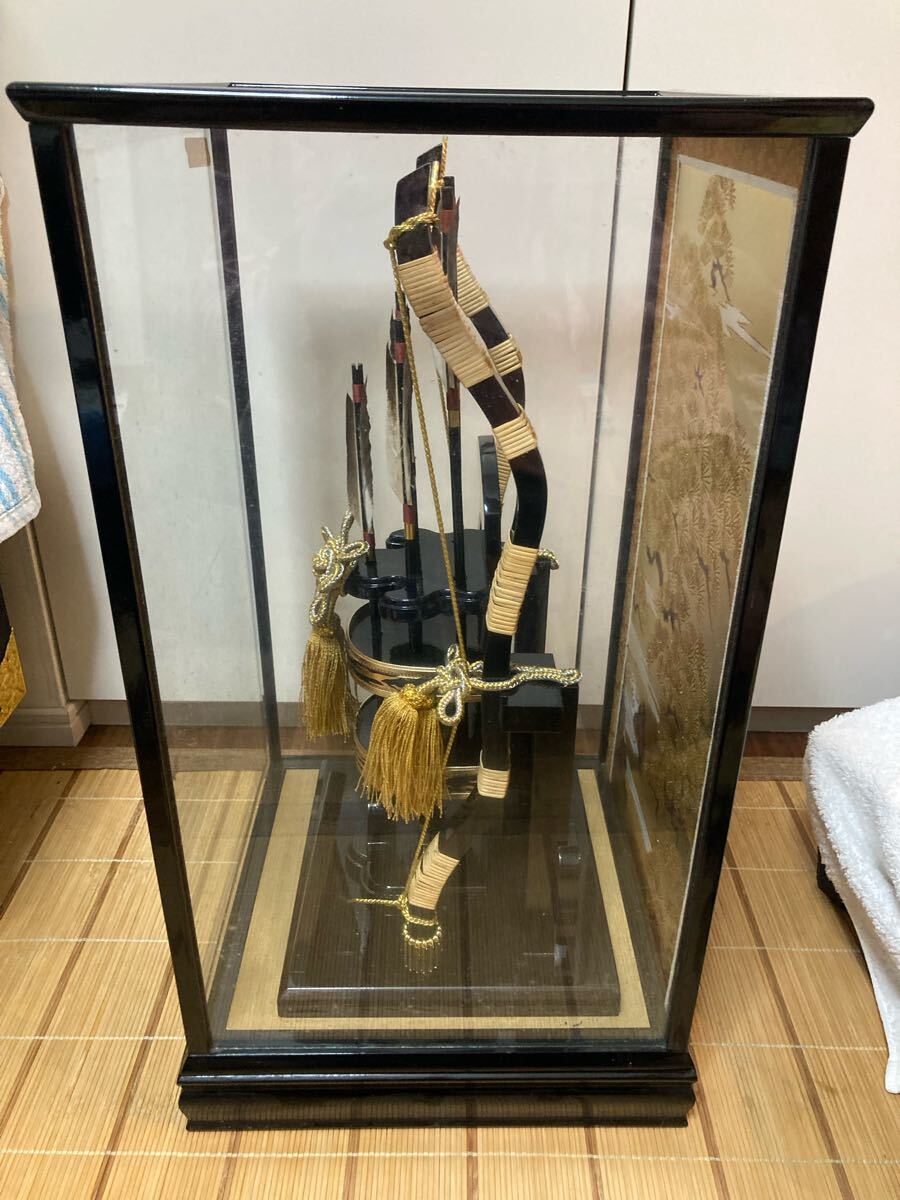 隆山作 御破魔弓飾り 籐巻木製弓 金箔押し 正月飾り 初正月 隆山作 御破魔弓飾り 籐巻木製弓 金箔押し 正月飾り 初正月