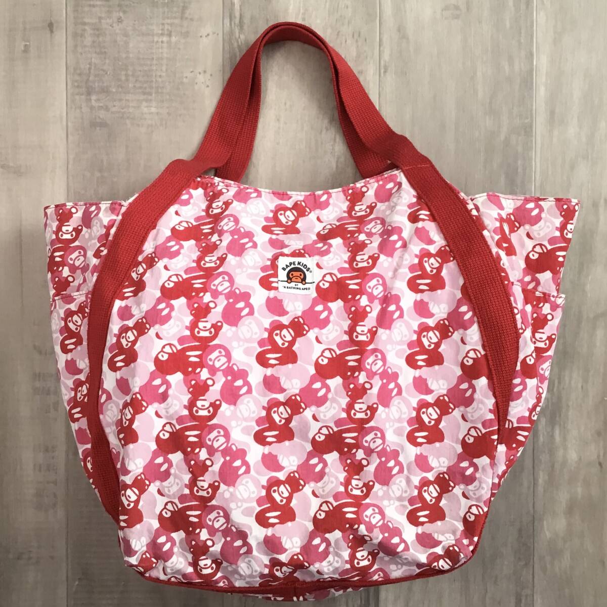 MILO camo マザーズ バッグ ピンク a bathing ape BAPE camo Pink MOMS TOTE BAG エイプ ベイプ アベイシングエイプ マイロ NIGO n15