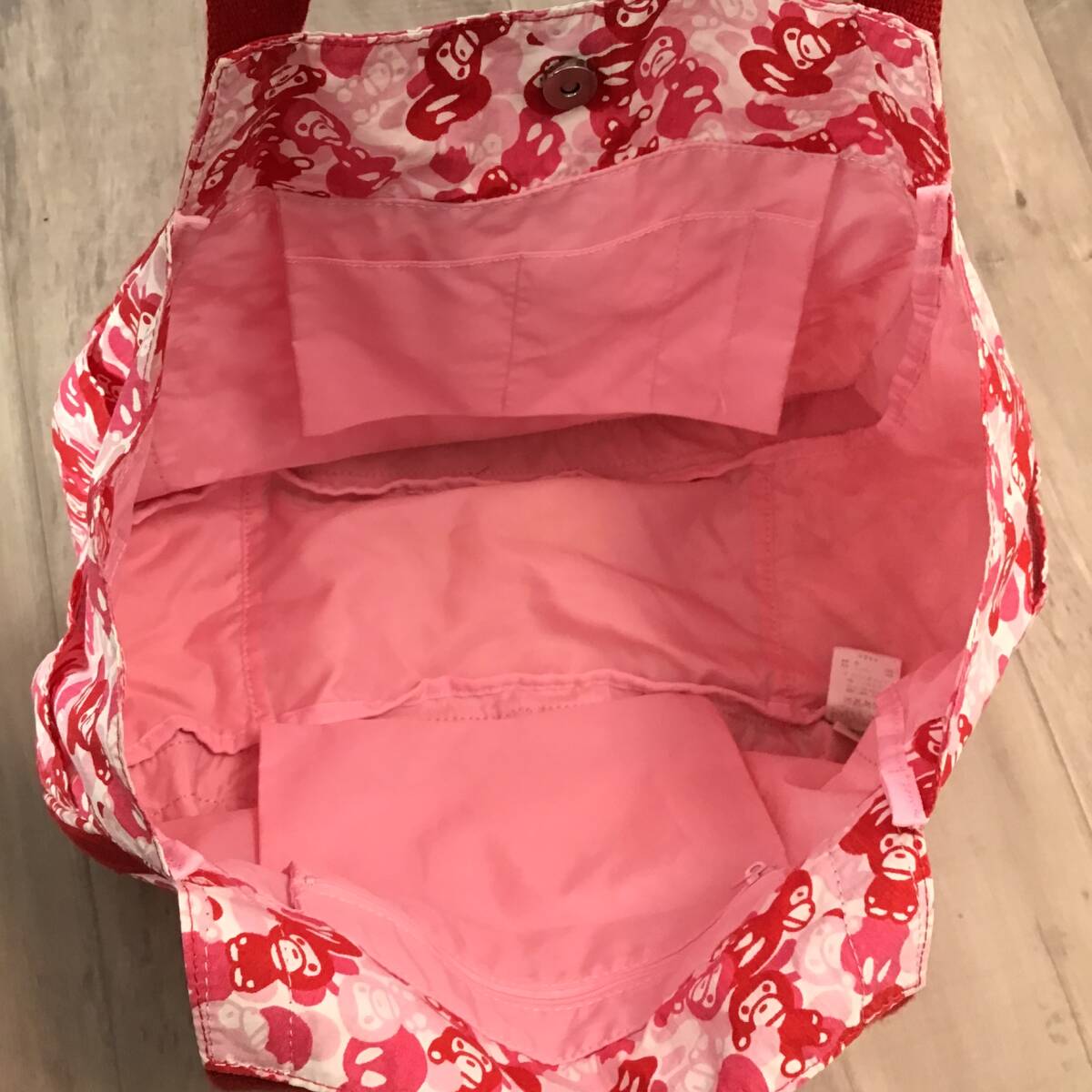 MILO camo マザーズ バッグ ピンク a bathing ape BAPE camo Pink MOMS TOTE BAG エイプ ベイプ アベイシングエイプ マイロ NIGO n15