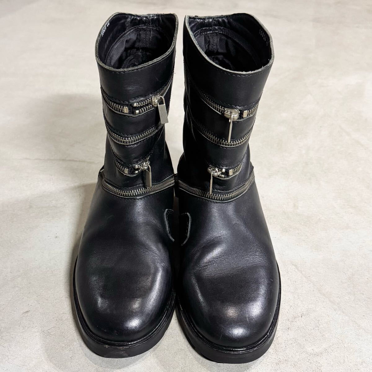 RAF SIMONS 2006AW Archive Spiral Zip Boots rare leather RAF SIMONS 2006AW Archive Spiral Zip Boots rare leather