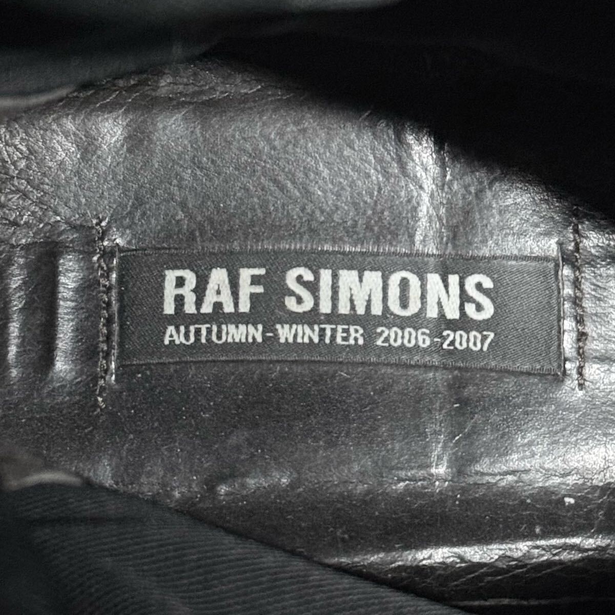 RAF SIMONS 2006AW Archive Spiral Zip Boots rare leather RAF SIMONS 2006AW Archive Spiral Zip Boots rare leather