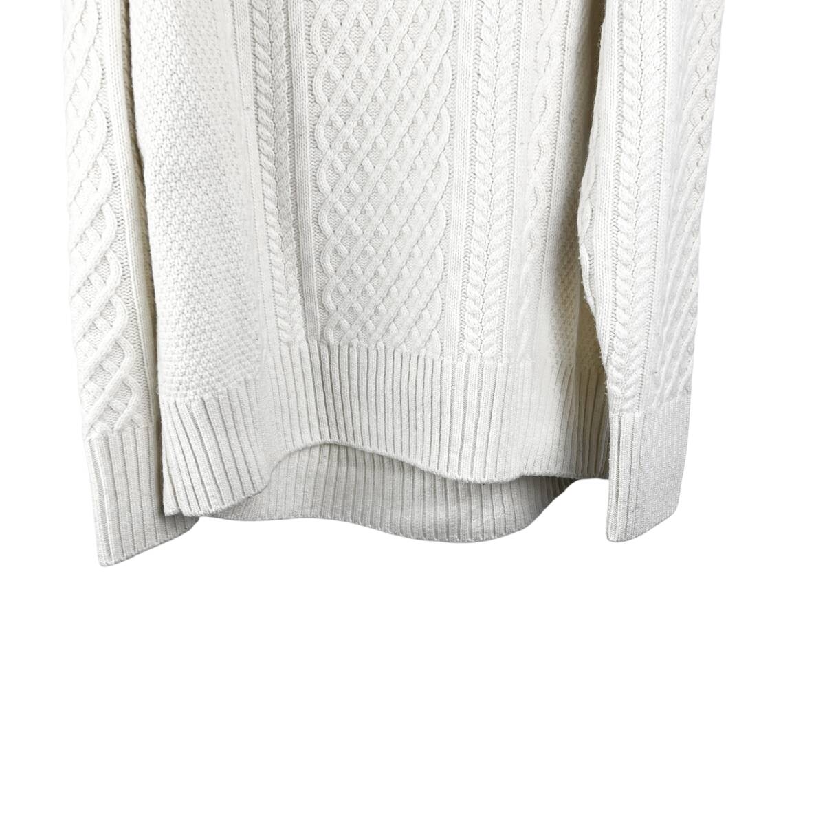【20%OFF】UNION LAUNCH(ユニオンランチ) High Neck Longsleeve Knit Tops (white)_画像4