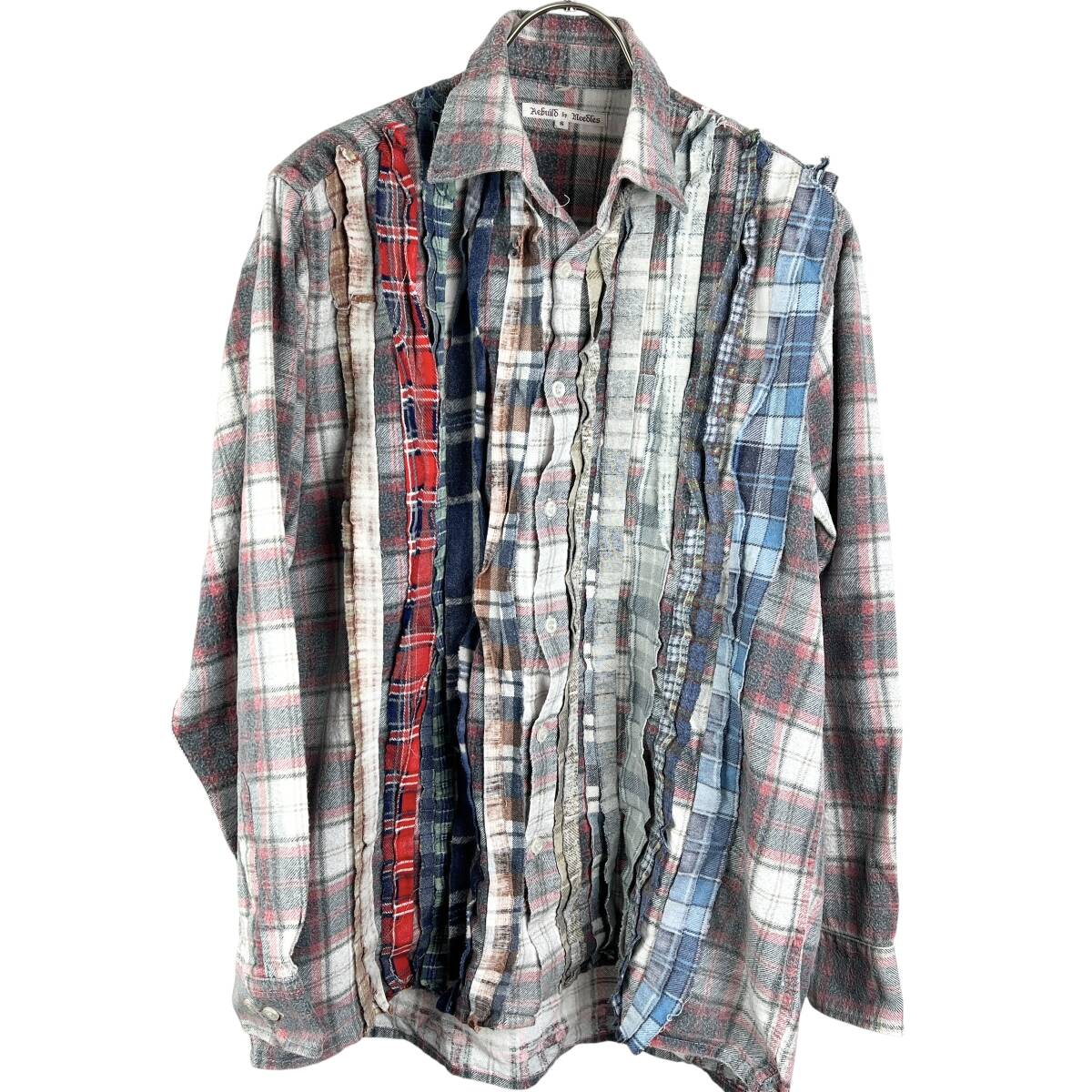 【20%OFF】Rebuild by Needles(リビルド バイ ニードルス) Rebuild Flannel Check Shirts (grey)