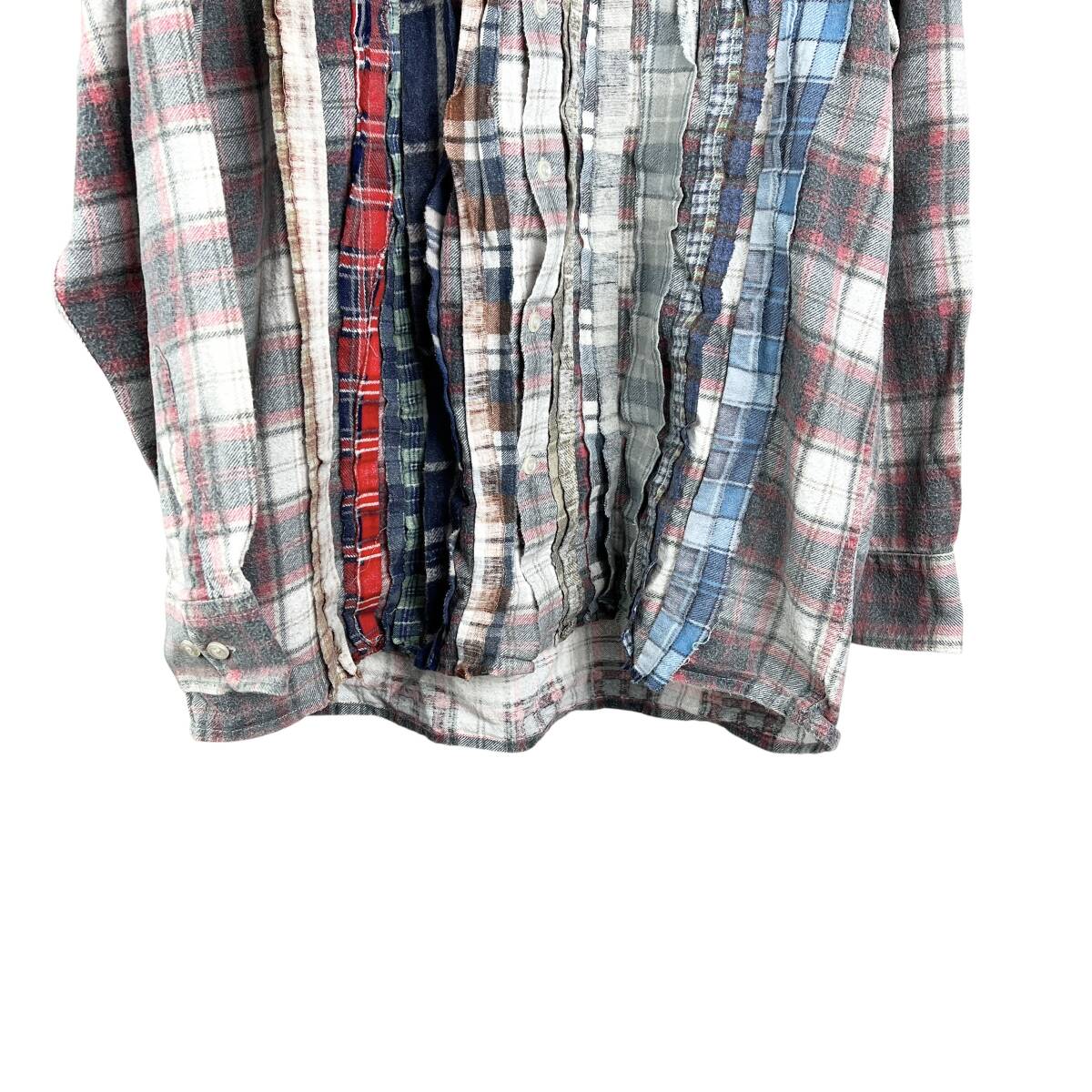 【20%OFF】Rebuild by Needles(リビルド バイ ニードルス) Rebuild Flannel Check Shirts (grey)