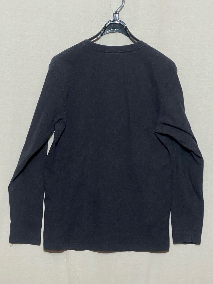 【mont-bell】モンベル 長袖Tシャツ ロンT 濃い杢グレー 綿 100% サイズM Cycle of Life_画像3