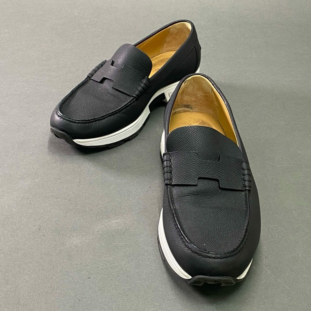 HERMES エルメス フラットシューズ スリッポン レザースニーカー HERMES エルメス フラットシューズ スリッポン レザースニーカー