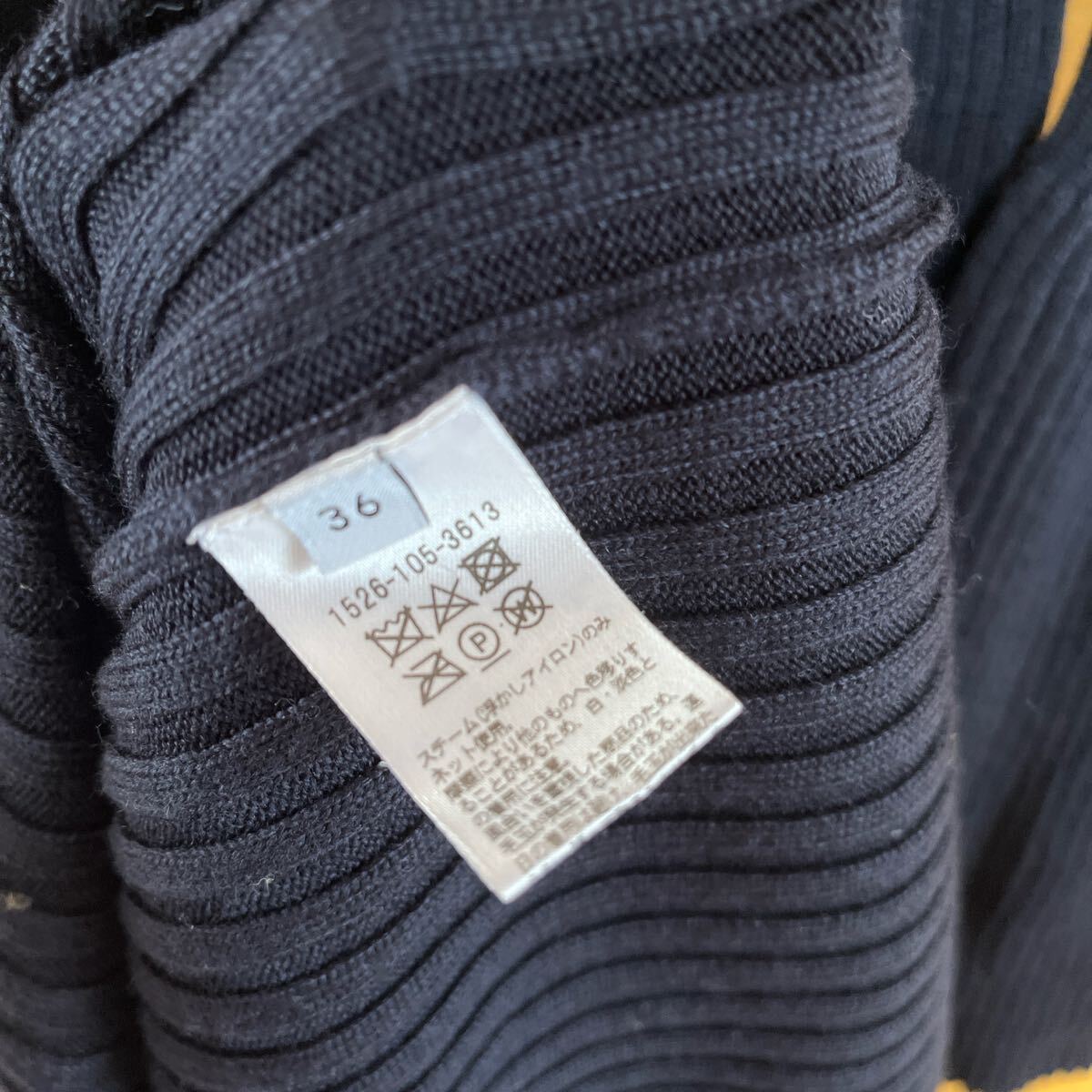 united arrows ユナイテッドアローズ　ニット　ワンピース　ネイビー