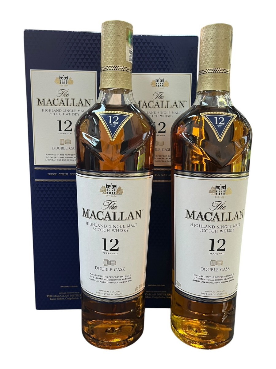 2本セット】The MACALLAN マッカラン12年 ダブルカスク 2本セット】The MACALLAN マッカラン12年 ダブルカスク