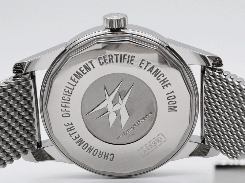 BREITLING ブライトリング A45310 トランスオーシャン デイデイト シルバー 自動巻 新品仕上げ済 美品 正規(guī)店購入品 腕時計 送料無料?。? bimg=