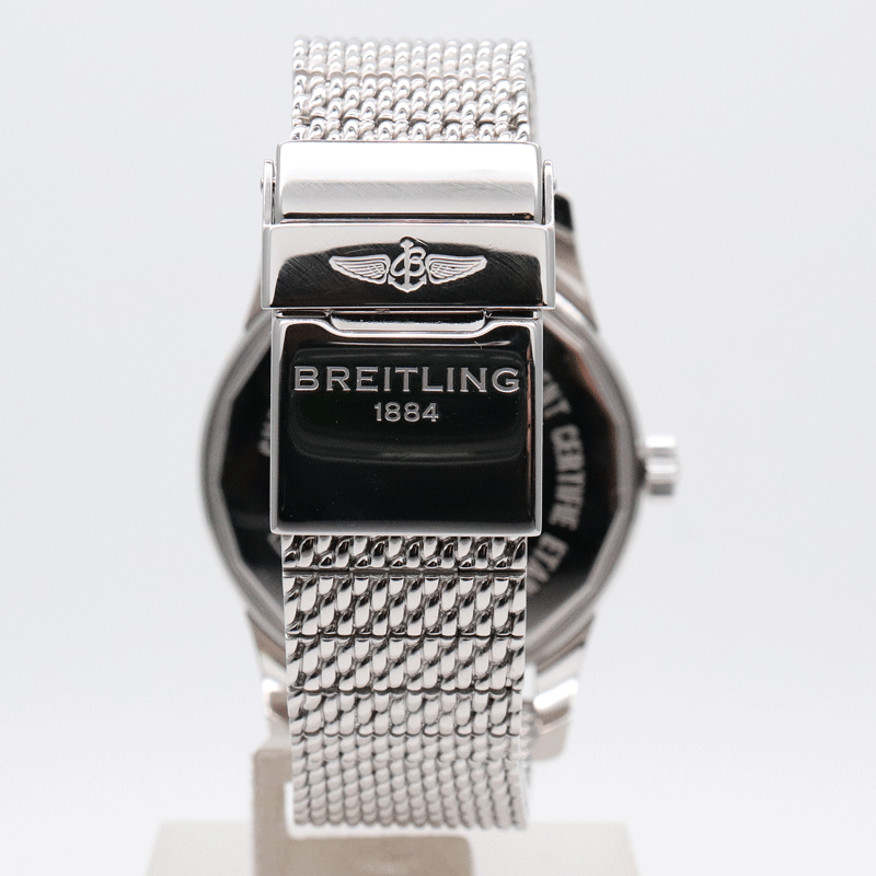 BREITLING ブライトリング A45310 トランスオーシャン デイデイト シルバー 自動巻 新品仕上げ済 美品 正規(guī)店購入品 腕時計 送料無料?。? bimg=