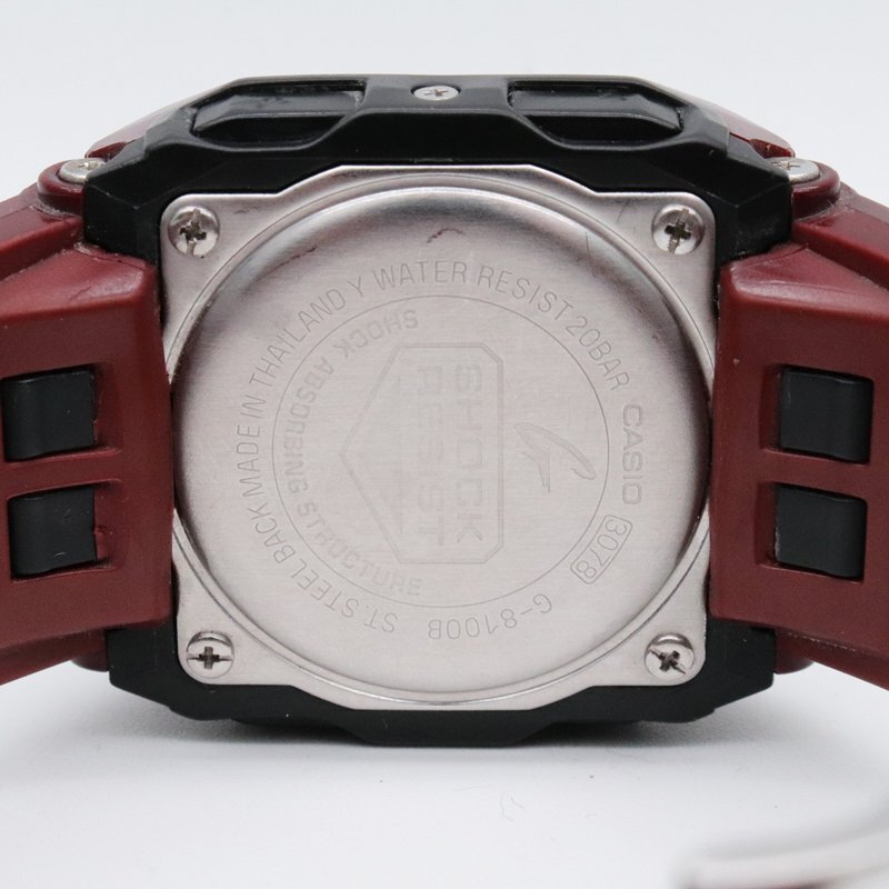 1円~ CASIO カシオ G-SHOCK Gショック G-8100B-4JF バーガンディ