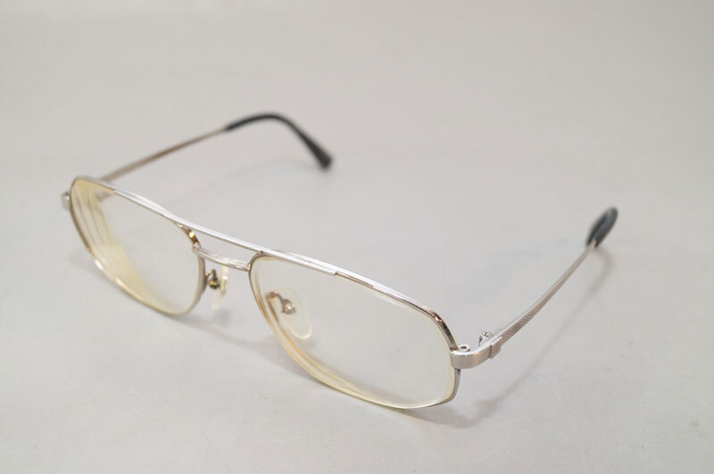 yf96-ALFRED DUNHILL アルフレッド ダンヒル 眼鏡 シルバー 6210 70 58□17 140 度入り めがね オーストリア制