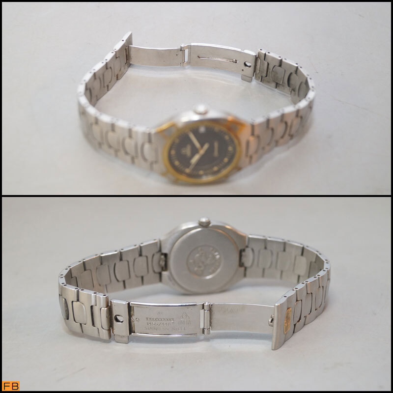 yf92-OMEGA Omega наручные часы SEAMASTER POLARIS Seamaster Polaris черный циферблат Date 3 стрелки кварц 