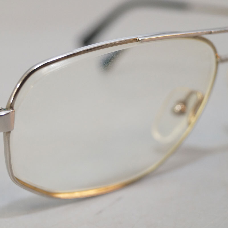 yf96-ALFRED DUNHILL アルフレッド ダンヒル 眼鏡 シルバー 6210 70 58□17 140 度入り めがね オーストリア制