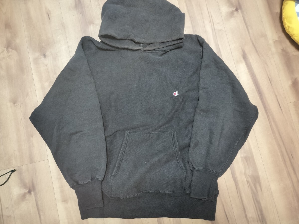 美品 80sトリコ 黒 パーカー ブラック Champion チャンピオン 美品 80sトリコ 黒 パーカー ブラック Champion チャンピオン