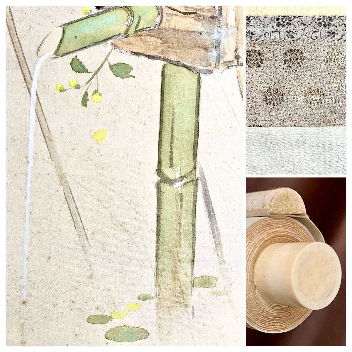 真作】【仙】林文塘「水温む」絹本 肉筆 共箱 二重箱 春景 花鳥 真作】【仙】林文塘「水温む」絹本 肉筆 共箱 二重箱 春景 花鳥