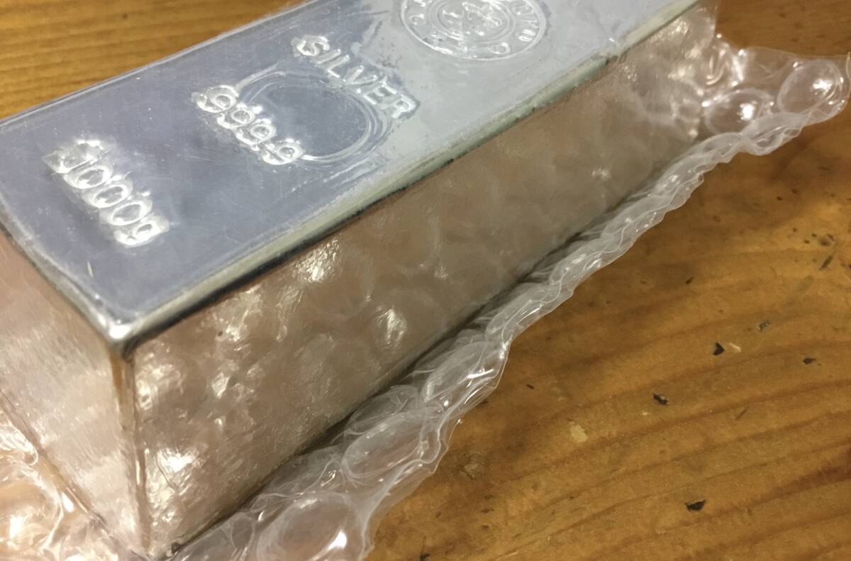 ♪石福金属興業 純銀 シルバーインゴット 1000g(1kg)999.9 ♪石福金属興業 純銀 シルバーインゴット 1000g(1kg)999.9