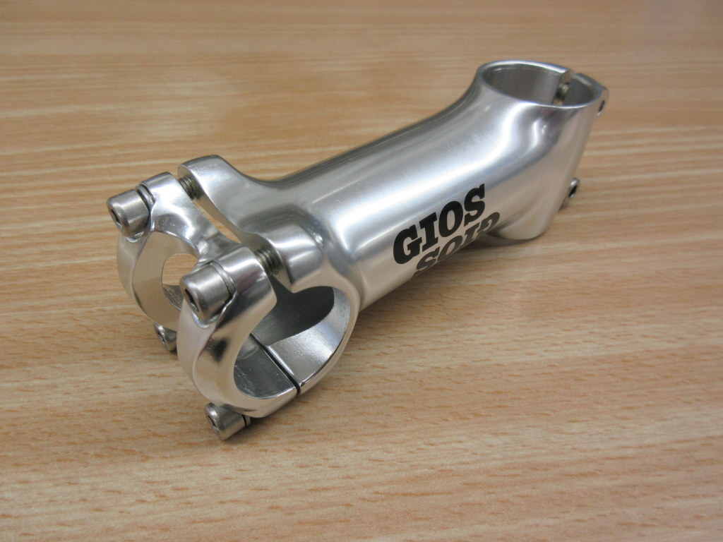 GIOS純正 アルミステム ポリッシュシルバー 90mm・φ25 4 未 GIOS純正 アルミステム ポリッシュシルバー 90mm・φ25 4 未