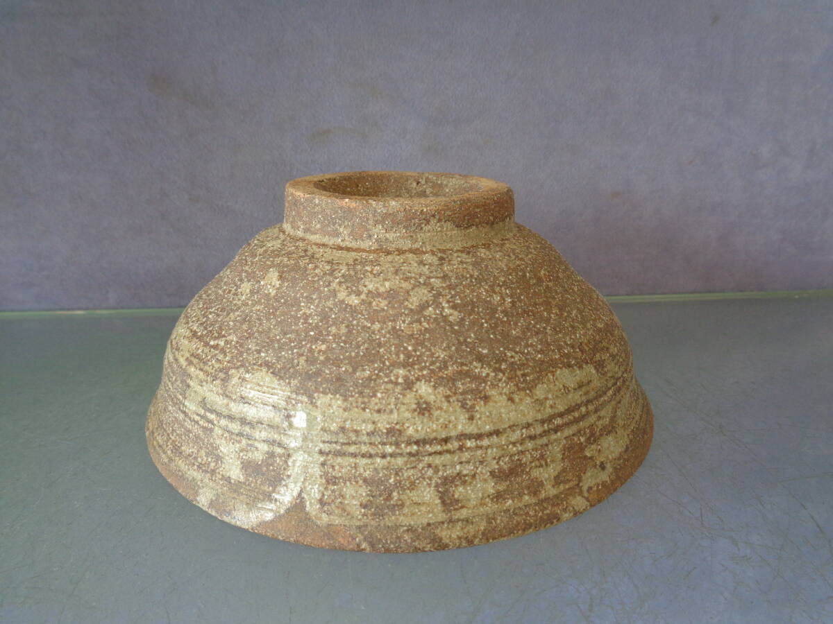 お茶道具 抹茶茶碗 平茶碗 高麗茶碗 徐仙吉 柿の蔕 茶碗 木箱共 お茶道具 抹茶茶碗 平茶碗 高麗茶碗 徐仙吉 柿の蔕 茶碗 木箱共