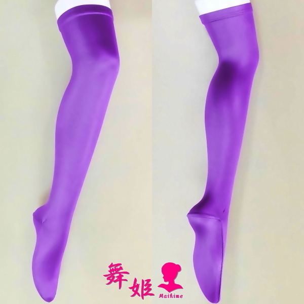 メーカー直売所 281X4L-T61) オーバーニーソックス (艶光沢パープル) - その他 その他