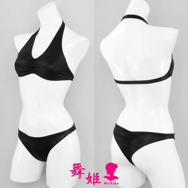 ファッションの 433XXL-T01) その他 - (艶光沢ブラック) ギャザリングビキニ その他