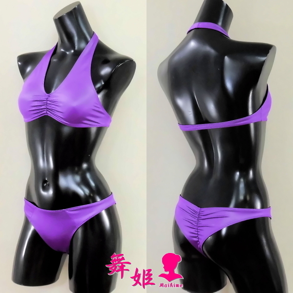 流行り の ブランド ギャザリングビキニ 433XXL-T61) (艶光沢パープル) その他 - その他