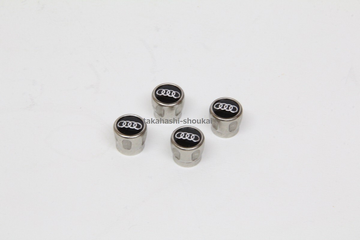 アウディ純正部品 アクセサリー ホイールエアバルブキャップAudi A1 A2 A3 A4 A5 A6 オールロード A7 A8 TT R8 Q2 Q3 Q5 Q7 他