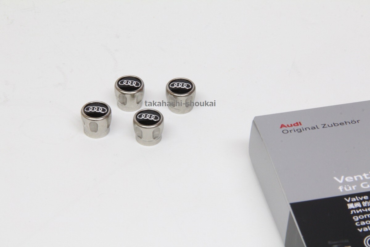 アウディ純正部品 アクセサリー ホイールエアバルブキャップAudi A1 A2 A3 A4 A5 A6 オールロード A7 A8 TT R8 Q2 Q3 Q5 Q7 他