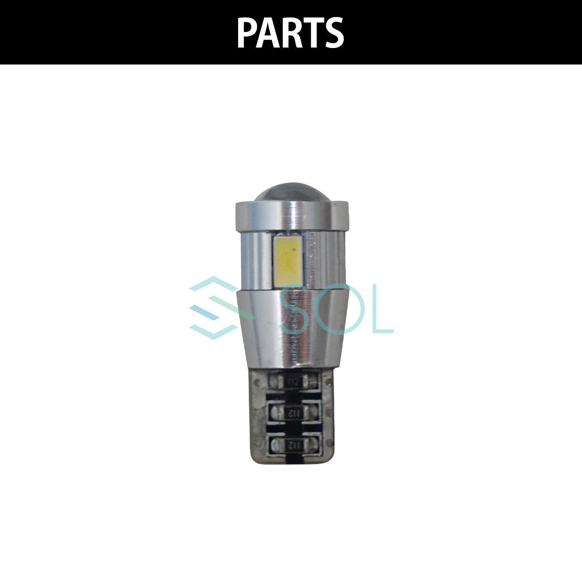 ベンツ R170 R171 R129 R230 W639 W638 SOLオリジナル LEDポジションバルブ 集光型 白 高輝度 T10 ハイフラ防止抵抗内蔵 2個SET_画像2