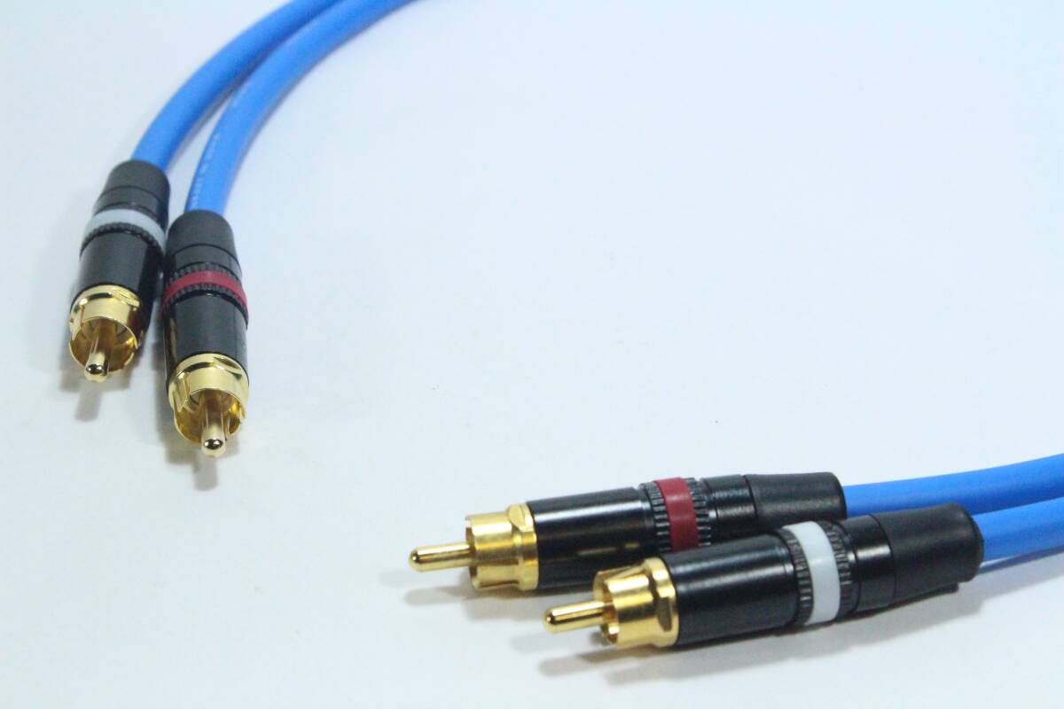 RCAケーブル　CANARE L-4E6S Blue【0.5m / RCA-RCA / ペア 】カナレ　オーディオ　ステレオ　ラインケーブル　REAN 青　カーオーディオ