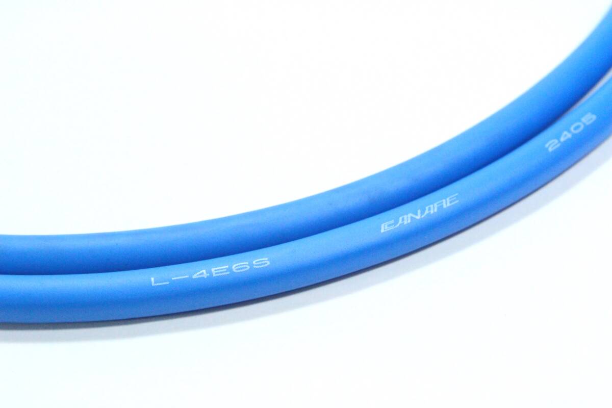 RCAケーブル　CANARE L-4E6S Blue【0.5m / RCA-RCA / ペア 】カナレ　オーディオ　ステレオ　ラインケーブル　REAN 青　カーオーディオ