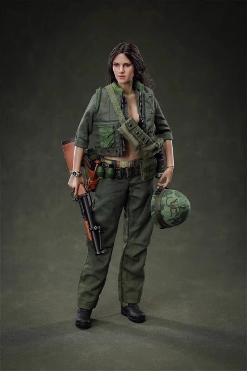 WHOHO TOYS 1/6 ベトナム戦争 陸軍 兵士（女性） 未開封新品 WT-002 Action Figure アクションフィギュア 検) DID 3R SS DAMTOYS FLAGSET