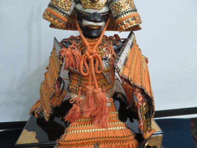 【人形館】「五月飾り鎧K-127」五月人形?武者人形?大將飾り.蒔絵〝五?