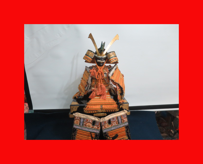 【人形館】「五月飾り鎧K-127」五月人形?武者人形?大將飾り.蒔絵〝五?