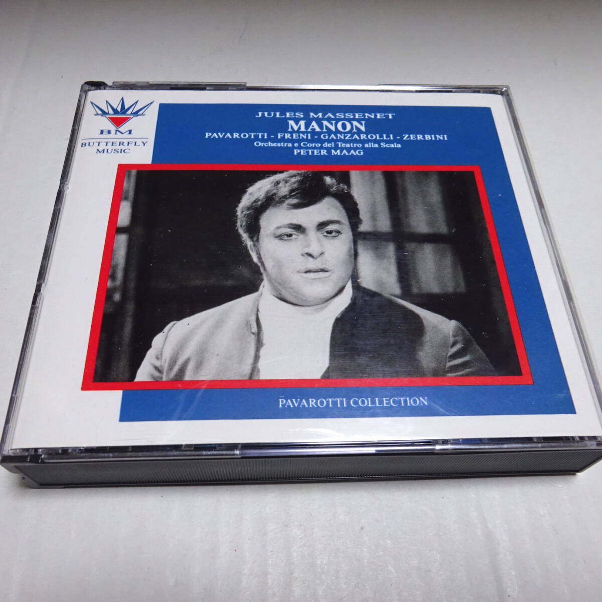 輸入/Butterfly Music/2CD「マスネ：マノン(1969)」パヴァロッティ/フレーニ/マーク＆スカラ座/Maag/Manon
