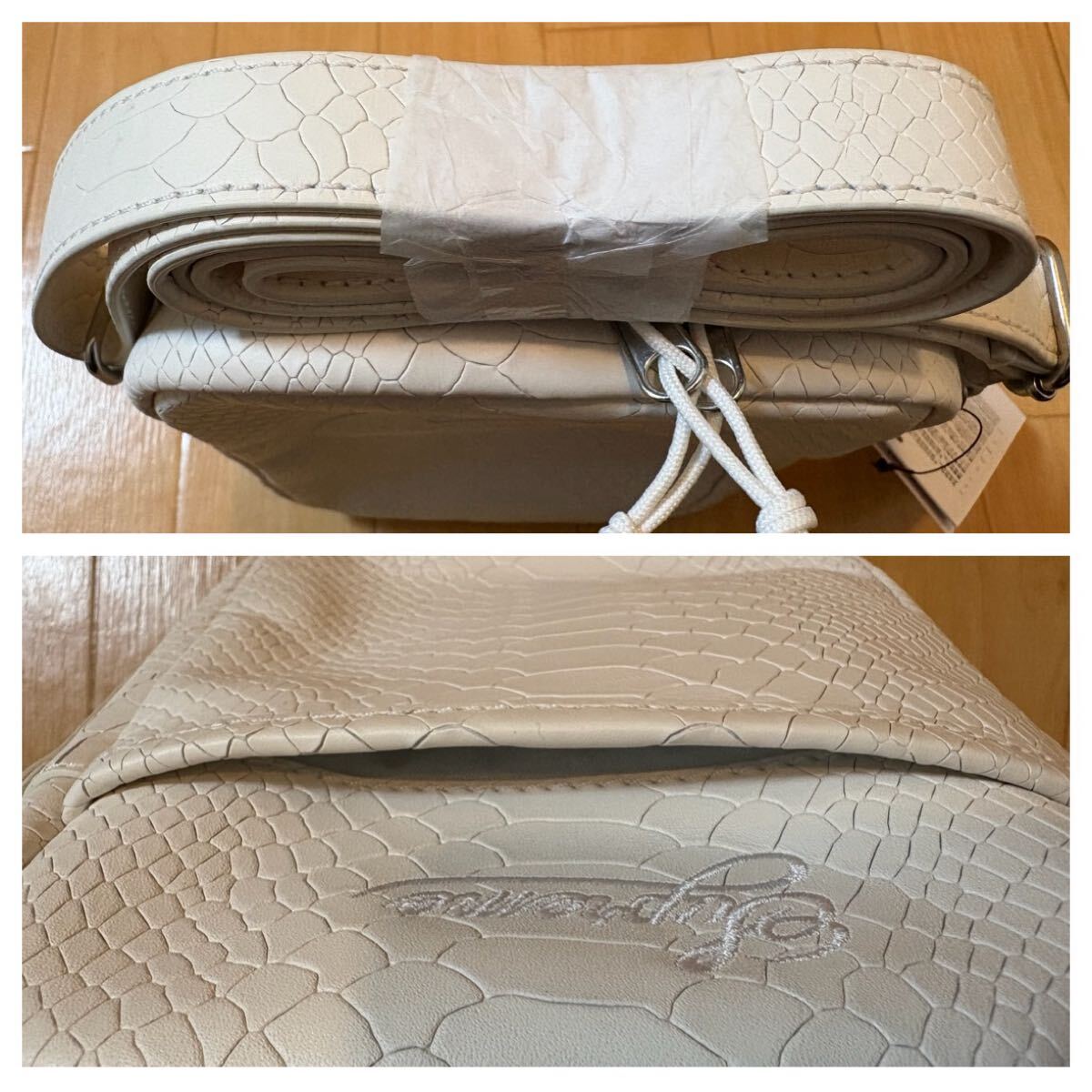 Supreme Nike Leather Shoulder Bag Snakeskin White 25SS Supreme Nike Leather Shoulder Bag Snakeskin White 25SS