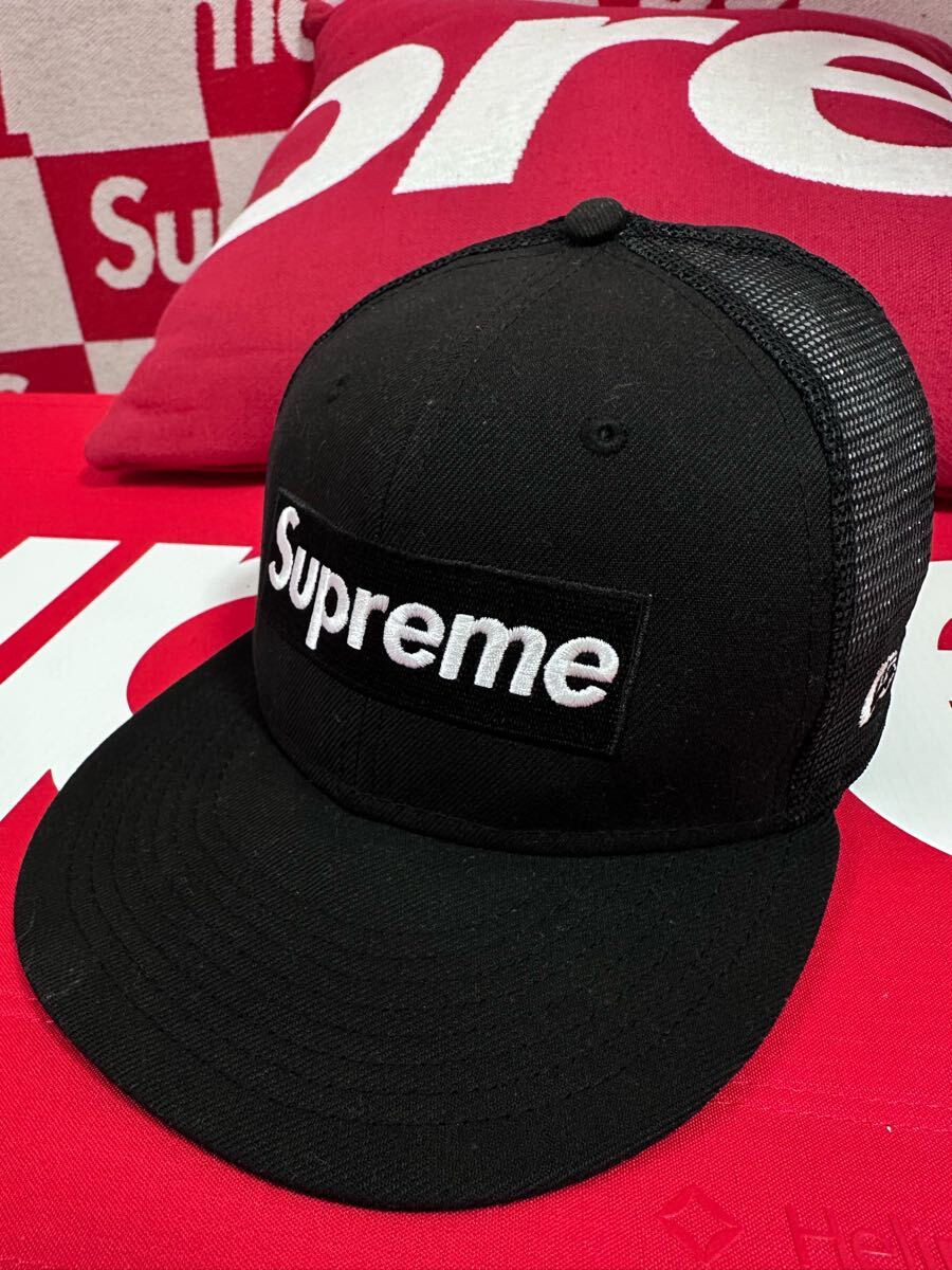 ④☆超激レア☆Supreme Box logo mesh back new era cap black ④☆超激レア☆Supreme Box logo mesh back new era cap black
