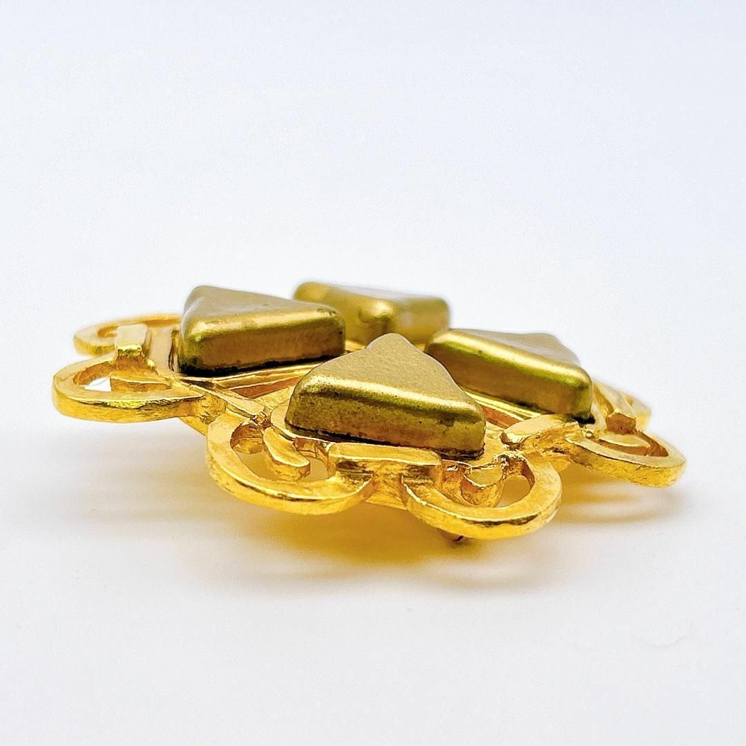 【鑑定済み！】シャネル ブローチ ヴィンテージ ココマーク ゴールドカラー_画像5