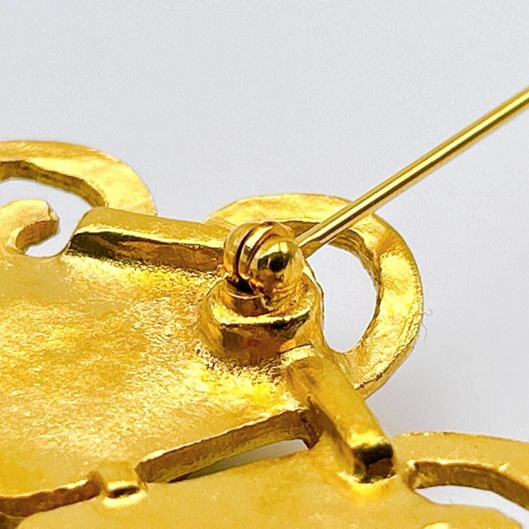 【鑑定済み！】シャネル ブローチ ヴィンテージ ココマーク ゴールドカラー_画像10