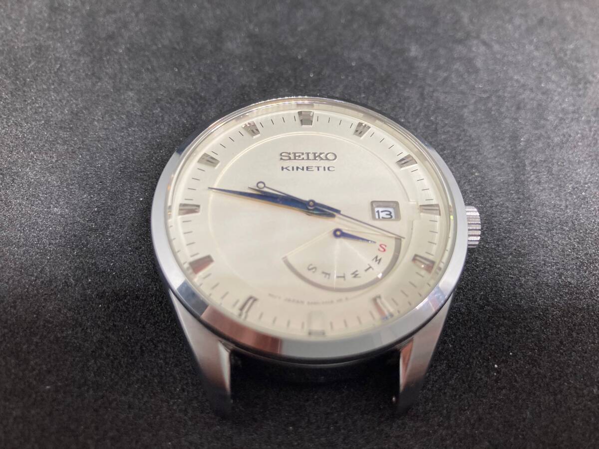 中古】【精度良好】SEIKO KINETIC 5M84-0AB0 裏スケルトン 未 中古】【精度良好】SEIKO KINETIC 5M84-0AB0 裏スケルトン 未
