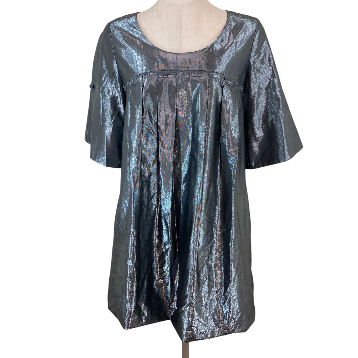 VIVIENNE TAM ヴィヴィアン タム　ladies レディース　トップス　バルーン　ワンピース　膝丈　メタリック　2007年制　size:1 