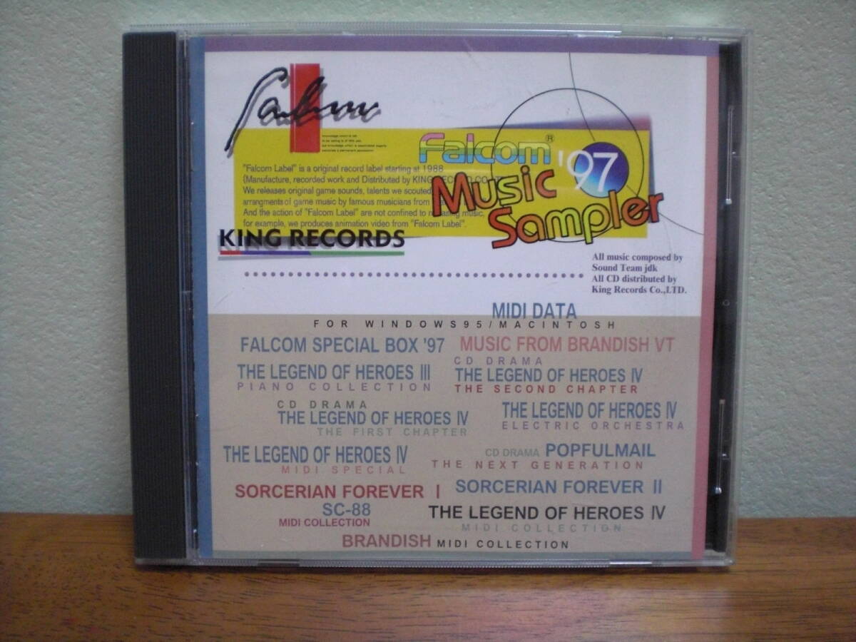 ファルコム　ミュージックサンプラー'97 / Falcom 日本ファルコム MIDI イース ブランディッシュ 白き魔女 朱紅い雫 ソーサリアン