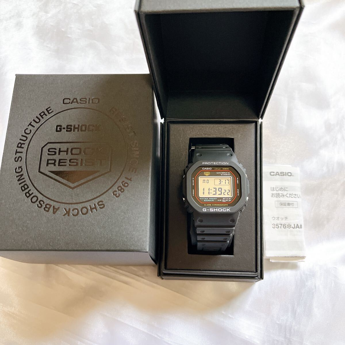 新品未使用CASIO G-SHOCK DW-5000R-1AJF 初代復刻モデル(G-SHOCK 新品未使用CASIO G-SHOCK DW-5000R-1AJF 初代復刻モデル(G-SHOCK