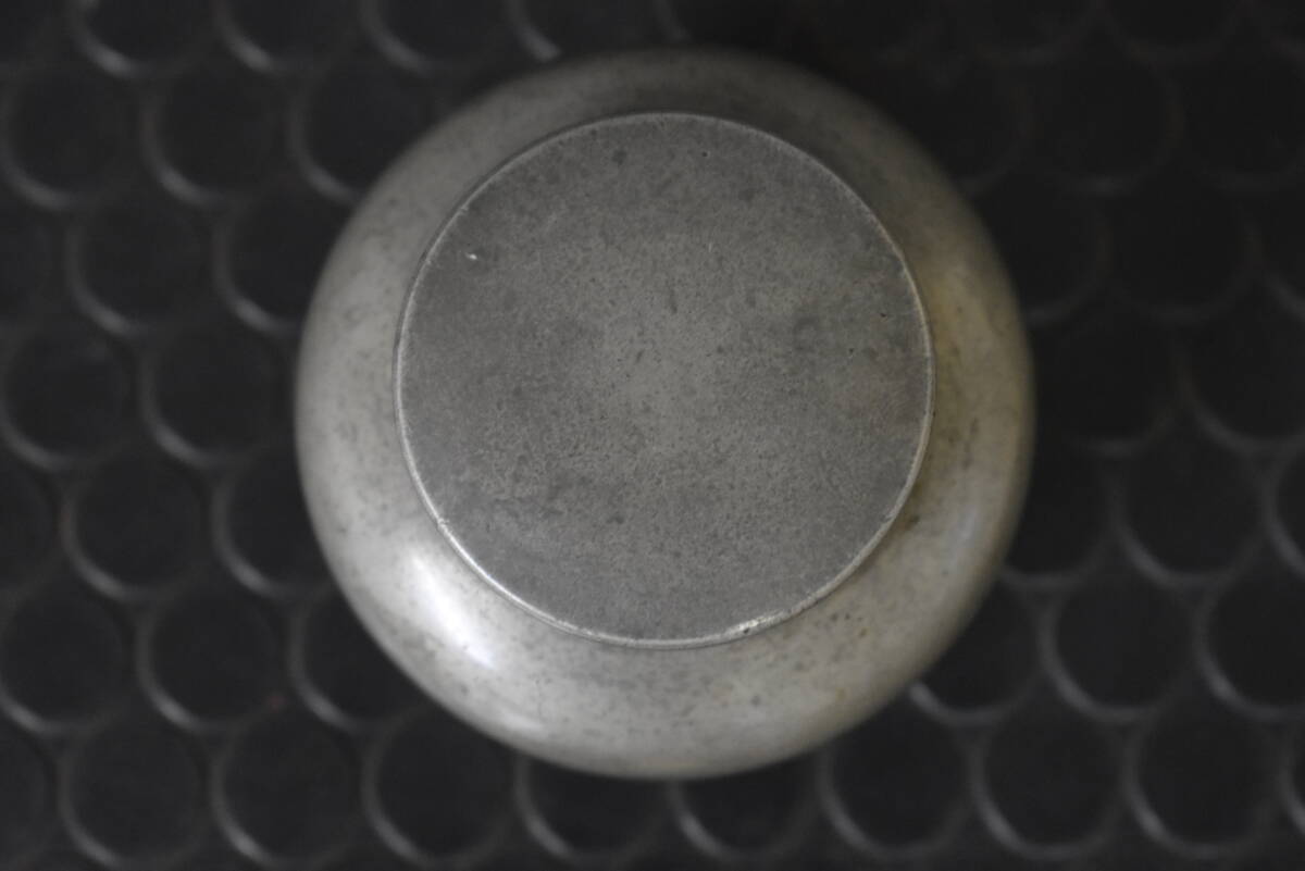 うぶ品 時代物 本錫 古錫 茶壷 茶入 煎茶道具 古美術品 (錫製 うぶ品 時代物 本錫 古錫 茶壷 茶入 煎茶道具 古美術品 (錫製